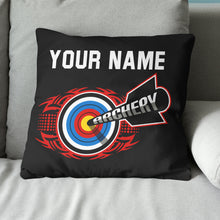 Load image into Gallery viewer, Personalized Bow And Arrow Archery Pillow Custom Gift For Archery Lovers VHM0857