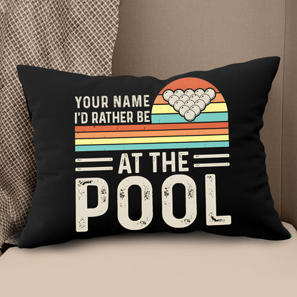 Personalized Funny Billiards Throw Pillow Custom Gifts For Pool Players VHM0880