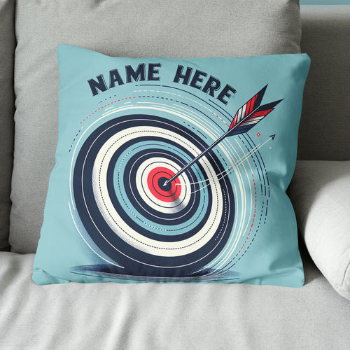 Personalized Blue Funny Target Archery Pillow, Gifts For Archery Lovers VHM0937