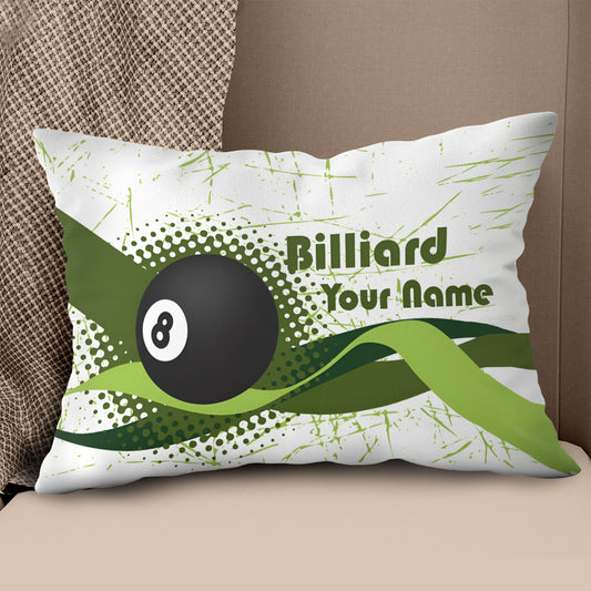 Personalized Green 8 Ball Billiards Pillow Custom Gifts For Pool Players VHM0852