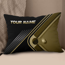 Load image into Gallery viewer, Personalized Yellow Table Billiards Pillow Custom Gifts For Pool Players VHM0861
