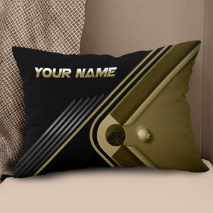 Personalized Yellow Table Billiards Pillow Custom Gifts For Pool Players VHM0861