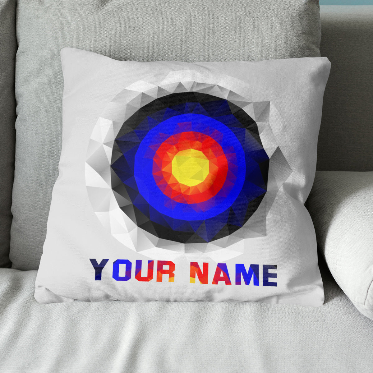 Personalized 3D Target Archery Throw Pillow Custom Pillow Archery Gifts VHM0876