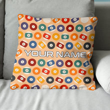 Load image into Gallery viewer, Personalized Billiard Balls Pillow Custom Throw Pillow Top Billiard Gift VHM0886