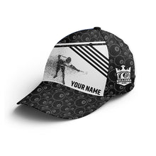 Load image into Gallery viewer, 8 Ball Pattern Pool Custom Billiard Hats Black For Billiards Players, Personalized Top Hat Billiards VHM0354