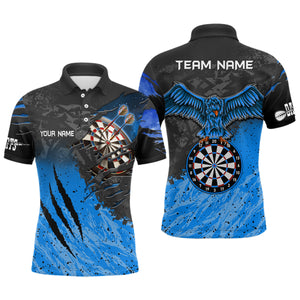 Personalized Multicolor Eagle Dartboard Dart Polo Shirt Custom Dart Jerseys For Men Dart Team Shirts VHM1191