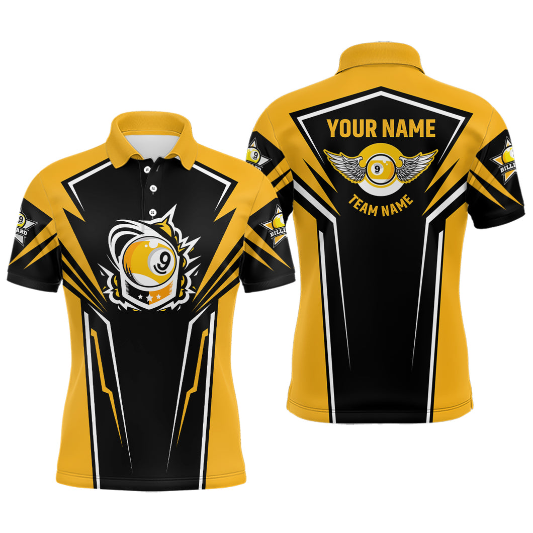 Personalized 3D Funny Billiards Polo Shirts For Men, Custom