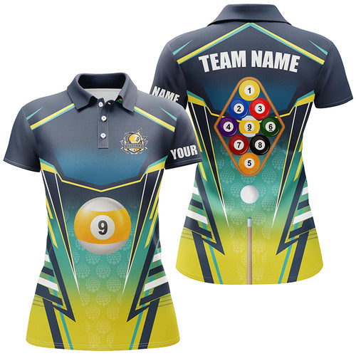 9 Ball Pool Billiard Jerseys Custom Polo Shirts For Women Best Uniform Billiard Team Shirts TDM0620