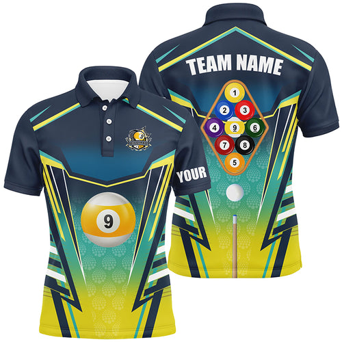 9 Ball Pool Billiard Jerseys Custom Polo Shirts For Men Best Uniform Billiard Team Shirts TDM0620