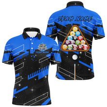 Load image into Gallery viewer, Personalized Blue 8 Ball Pool Jerseys Billiard Shirts For Men Custom 8 Ball Billiard Team Shirts TDM1962