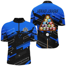 Load image into Gallery viewer, Personalized Blue 8 Ball Pool Jerseys Billiard Shirts For Men Custom 8 Ball Billiard Team Shirts TDM1962