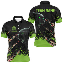 Load image into Gallery viewer, Green Grunge Custom 3D Panther Darts Shirts For Men, Funny Darts Outfit Darts Team Jerseys TDM2684