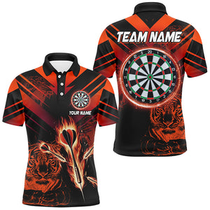 Red Arrow Fire Custom Tiger Darts Shirts For Men, Darts League Shirts Personalized Dart Jerseys TDM2688