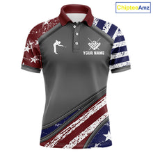 Load image into Gallery viewer, Personalized US Flag 8 Ball Pool Billiard Shirt For Men Custom Patriotic Billiard Team Jersey TDM5678