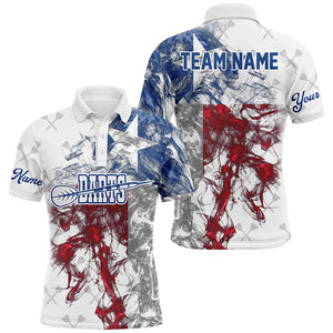 Customized Darts Pattern Grunge Texas Flag Smoke Men Darts Shirts Custom Patriotic Darts Jersey TDM1590