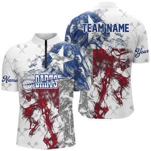 Customized Darts Pattern Grunge Texas Flag Smoke Men Darts Shirts Custom Patriotic Darts Jersey TDM1590