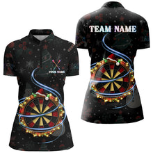 Load image into Gallery viewer, Personalized Christmas Darts Board With Lights Custom Dart Shirts For Women, Xmas Dart Jerseys TDM2949