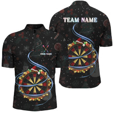 Load image into Gallery viewer, Personalized Christmas Darts Board With Lights Custom Dart Shirts For Men, Xmas Dart Jerseys TDM2949