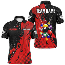 Load image into Gallery viewer, Custom Multi-Color Grunge Billiard Balls Shirts For Men, Team League Billiard Jersey Attire TDM1595