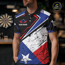 Load image into Gallery viewer, Personalized Grunge Texas Flag Darts Shirt For Women Custom Patriotic Texas Darts Team Jersey TDM5420