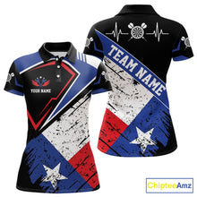 Load image into Gallery viewer, Personalized Grunge Texas Flag Darts Shirt For Women Custom Patriotic Texas Darts Team Jersey TDM5420