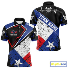 Load image into Gallery viewer, Personalized Grunge Texas Flag Darts Shirt For Men Custom Patriotic Texas Darts Team Jersey TDM5420