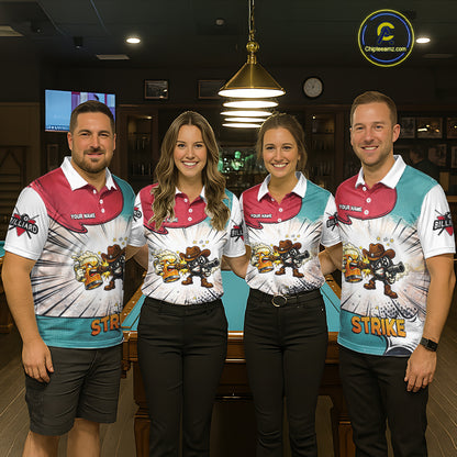 Funny Beer 8 Ball Pool Billiard Shirt For Women Custom Billiard Team Jersey Polo & 1/4 Zip TDM6052