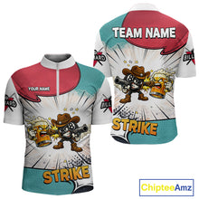 Load image into Gallery viewer, Funny Beer 8 Ball Pool Billiard Shirt For Men Custom Billiard Team Jersey Polo &amp; 1/4 Zip TDM6052