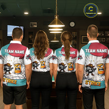 Load image into Gallery viewer, Funny Beer 8 Ball Billiard Shirt For Men Custom Pool Team Jersey Polo &amp; 1/4 Zip, Billiard Outfit TDM6053