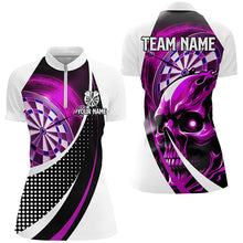Load image into Gallery viewer, Personalized Pink Dartboard 3D Printed Skull Darts Shirts For Women Custom Cool Darts Team Jerseys TDM1990