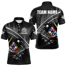 Load image into Gallery viewer, Personalized Billiard Shirts For Men Custom Billiard Pool Ball Jerseys, Billiard Team Shirt |Black TDM3196