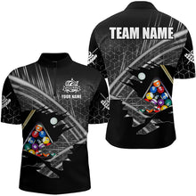 Load image into Gallery viewer, Personalized Billiard Shirts For Men Custom Billiard Pool Ball Jerseys, Billiard Team Shirt |Black TDM3196