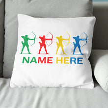 Load image into Gallery viewer, Funny Colorful Archer Customized White Pillow, Best Archery Throw Pillow TDM0899
