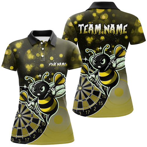 Personalized Yellow Darts Bee Custom Darts Shirts For Women, Funny Darts Apparel, Best Darts Gifts TDM2200