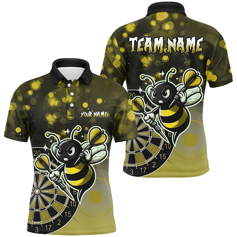 Personalized Yellow Darts Bee Custom Darts Shirts For Men, Funny Darts Apparel, Best Darts Gifts TDM2200