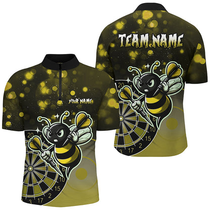 Personalized Yellow Darts Bee Custom Darts Shirts For Men, Funny Darts Apparel, Best Darts Gifts TDM2200
