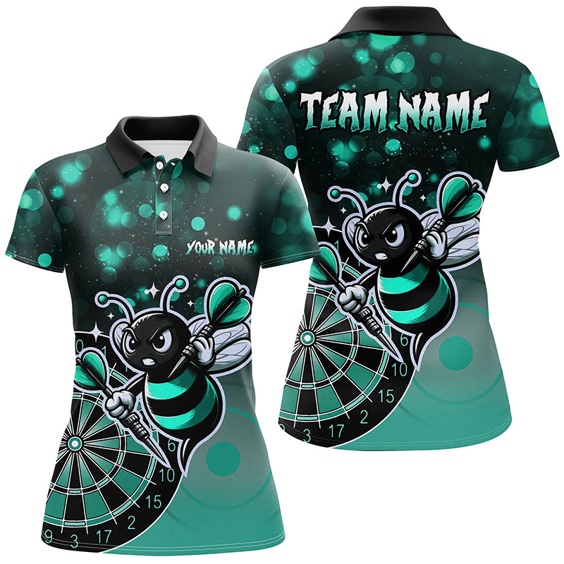 Personalized Turquoise Darts Bee Custom Darts Shirts For Women, Funny Darts Apparel, Best Darts Gift TDM2201