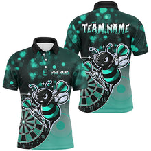 Load image into Gallery viewer, Personalized Turquoise Darts Bee Custom Darts Shirts For Men, Funny Darts Apparel, Best Darts Gift TDM2201