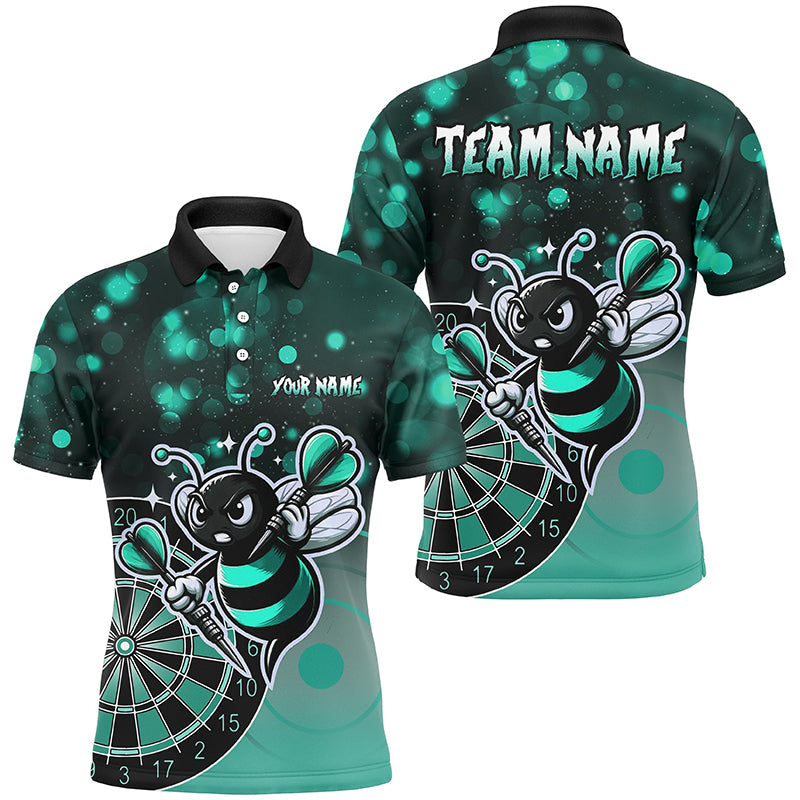 Personalized Turquoise Darts Bee Custom Darts Shirts For Men, Funny Darts Apparel, Best Darts Gift TDM2201