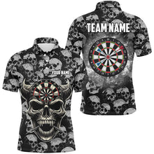 Load image into Gallery viewer, Personalized Retro Skull Pattern Darts Shirts For Men Custom Funny Skull Darts Jerseys For Team TDM2472