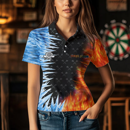 Personalized Dartboard Ice And Fire 3D Printed Women Darts Shirts Custom Darts Jerseys For Team TDM2474