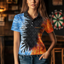 Load image into Gallery viewer, Personalized Dartboard Ice And Fire 3D Printed Women Darts Shirts Custom Darts Jerseys For Team TDM2474