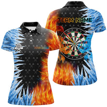 Load image into Gallery viewer, Personalized Dartboard Ice And Fire 3D Printed Women Darts Shirts Custom Darts Jerseys For Team TDM2474