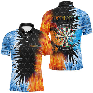 Personalized Dartboard Ice And Fire 3D Printed Men Darts Shirts Custom Darts Jerseys For Team TDM2474