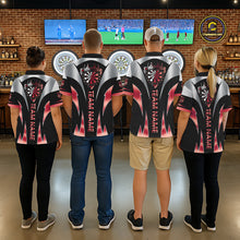 Load image into Gallery viewer, Personalized Crown Darts Shirt For Women Custom Darts Tournament Jersey Team Polo &amp; 1/4 Zip |Red TDM6315