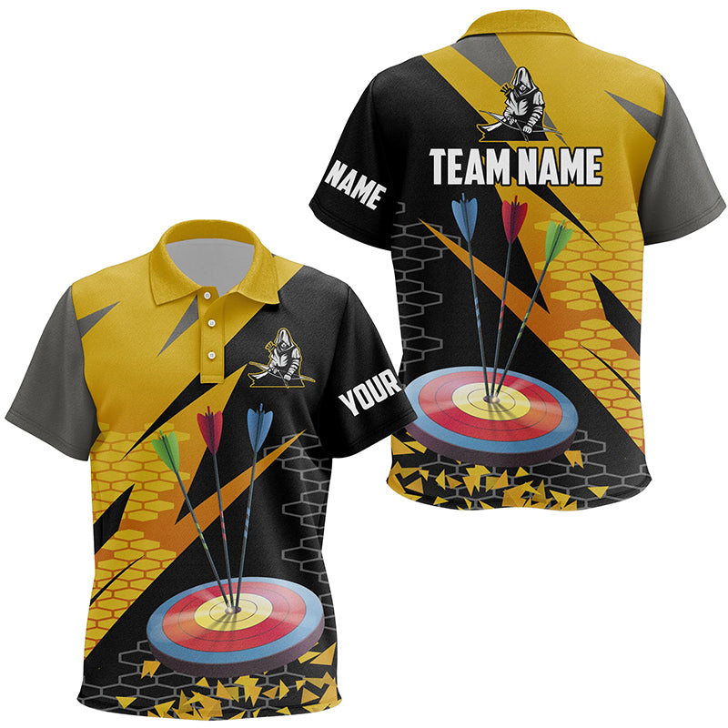 Personalized 3d Archery Arrows Polo Shirts For Kid Custom Hunting Bow Archery Jerseys Shirts TDM0557