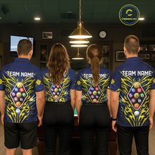 Load image into Gallery viewer, Personalized Tribal Flame 9 Ball Billiard Shirt For Men Custom 9 Ball Pool Team Jersey TDM5712