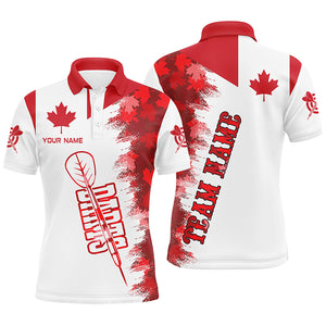 Personalized Darts Canada Flag Vintage Polo Shirts For Men Custom Patriotic Canadian Darts Shirts TDM1234