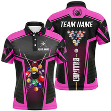 Load image into Gallery viewer, Personalized Pink Jerseys Billiard Balls Men Polo &amp; 1/4 Zip Shirts Custom 3D Pool League Shirts TDM1611