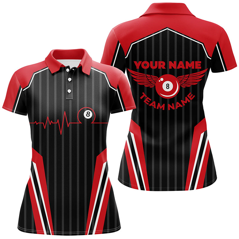 Multicolor Billiard Jerseys For Women Custom Billiard Polo Shirts, Billiard Tournament Team Shirts TDM2498
